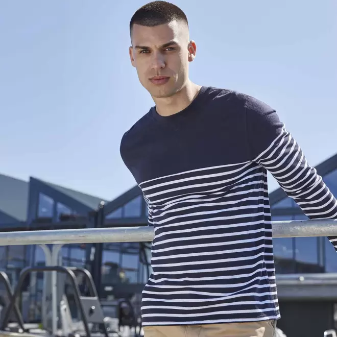 TEE SHIRT MARINIÈRE PUBLICITAIRE MIXTE 'BRETON ML'