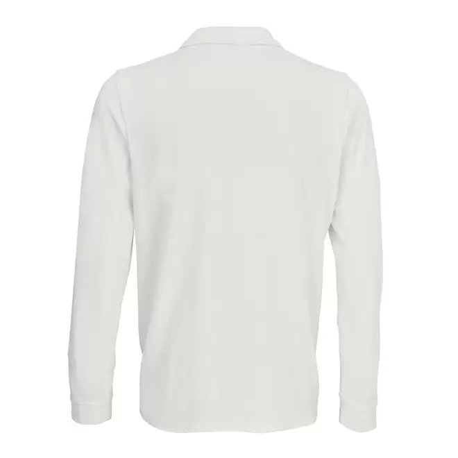 POLO PUBLICITAIRE MIXTE MANCHES LONGUES BLANC 'PRIME LSL'