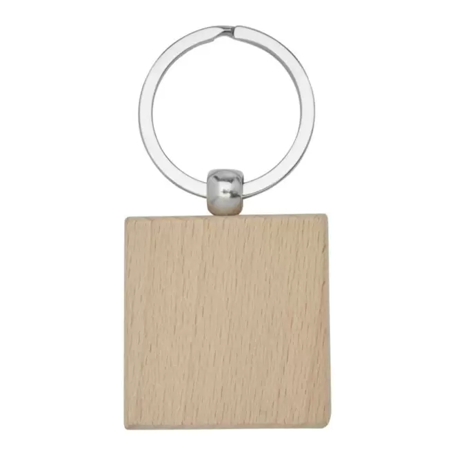 PORTE CLES PUBLICITAIRE CARRÉ 'WOODIE' 4J