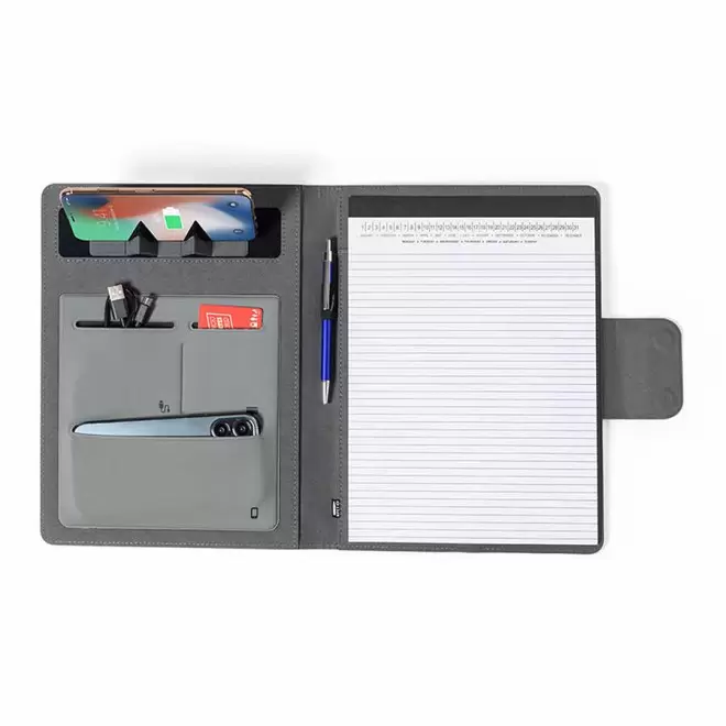 CONFÉRENCIER PERSONNALISÉ A4 AVEC BATTERIE DE SECOURS 5000 MAH 'HOLEB'