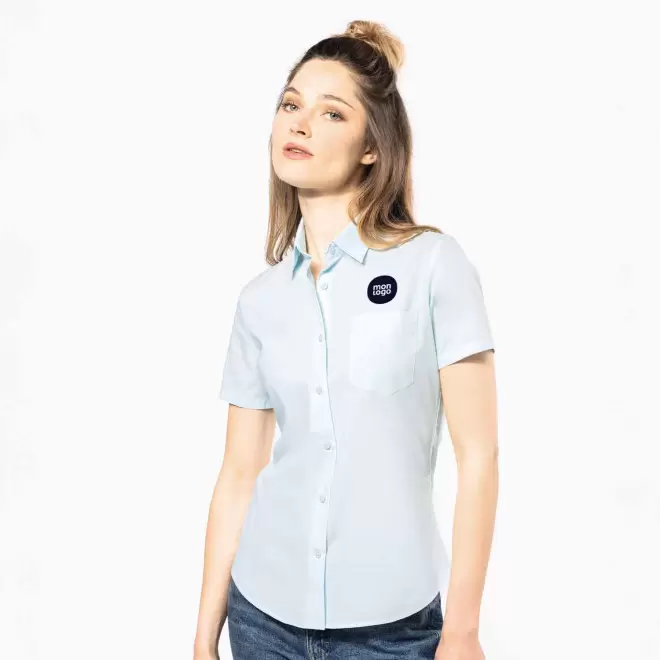 CHEMISE MANCHES COURTES PUBLICITAIRE FEMME 'KARIBAN'