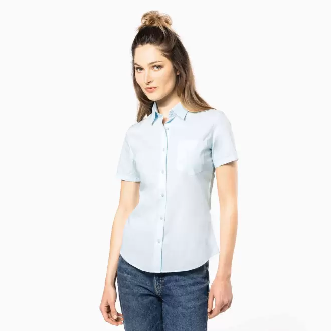 CHEMISE MANCHES COURTES PUBLICITAIRE FEMME 'KARIBAN'