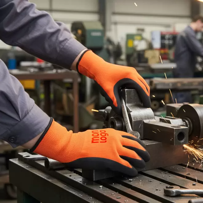 GANTS DE TRAVAIL PERSONNALISABLE 'MASGUA NYLON LATEX'