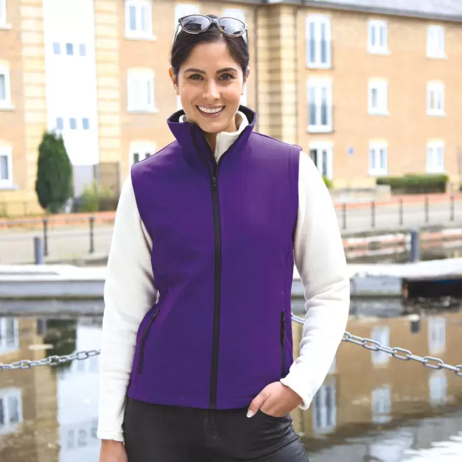 BODYWARMER PERSONNALISE SOFTSHELL FEMME RESULT 'RETALO'