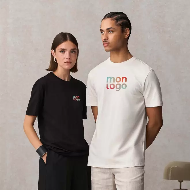 TEE SHIRT PERSONNALISABLE MIXTE COULEUR EASYCARE 'LYAM'