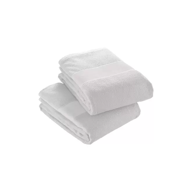 SERVIETTE EPONGE PERSONNALISEE 'LIBERON 30X50 BLANC'