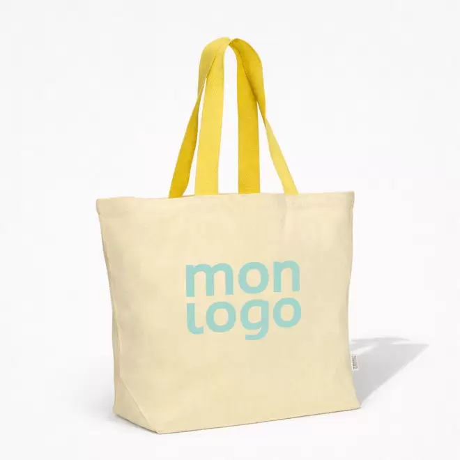 SAC XXL EN COTON RECYCLE PERSONNALISE 'SANTA BARBARA'