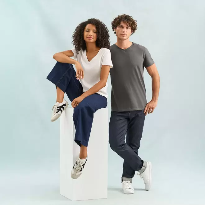 TEE SHIRT MIXTE COULEUR PERSONNALISABLE 'REGENT V'