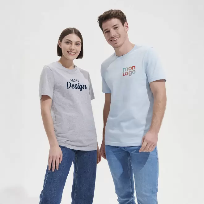 TEE SHIRT MIXTE COULEUR PERSONNALISABLE 'TUNER'