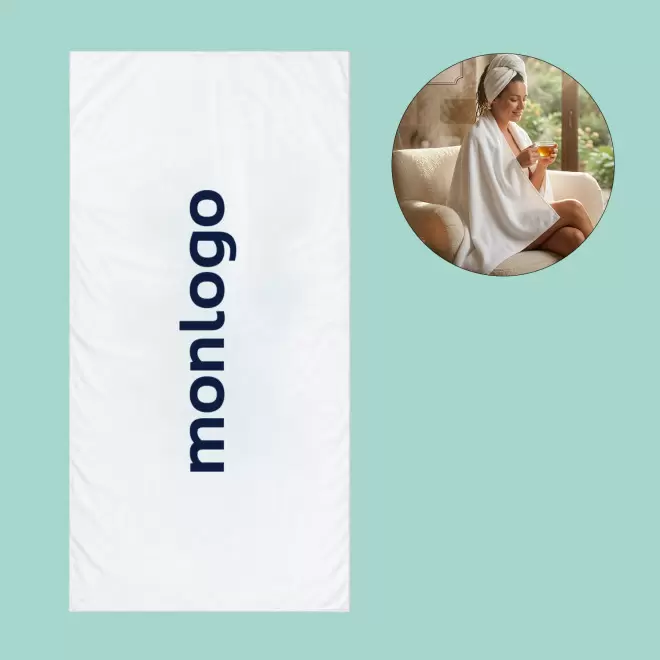 SERVIETTE PUBLICITAIRE MICROFIBRE 'POLLY 70X140' 10SEM