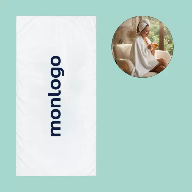 SERVIETTE PUBLICITAIRE MICROFIBRE 'POLLY 100X180' 10SEM