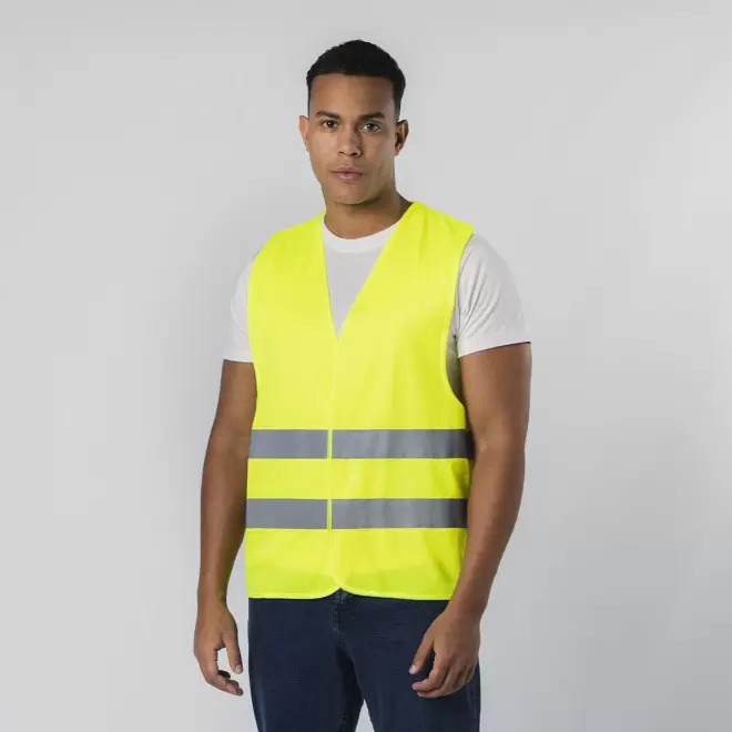 GILET DE SECURITE PERSONNALISABLE 'FLUOSAFE TAILLE UNIQUE'