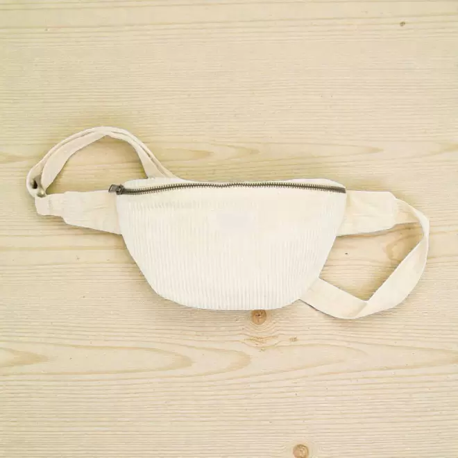 SAC BANANE PERSONNALISABLE EN VELOURS 'VALENTINE'