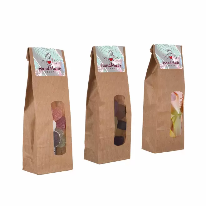 SACHET PERSONNALISABLE DE 100G DE BONBONS 'KRAFTI'