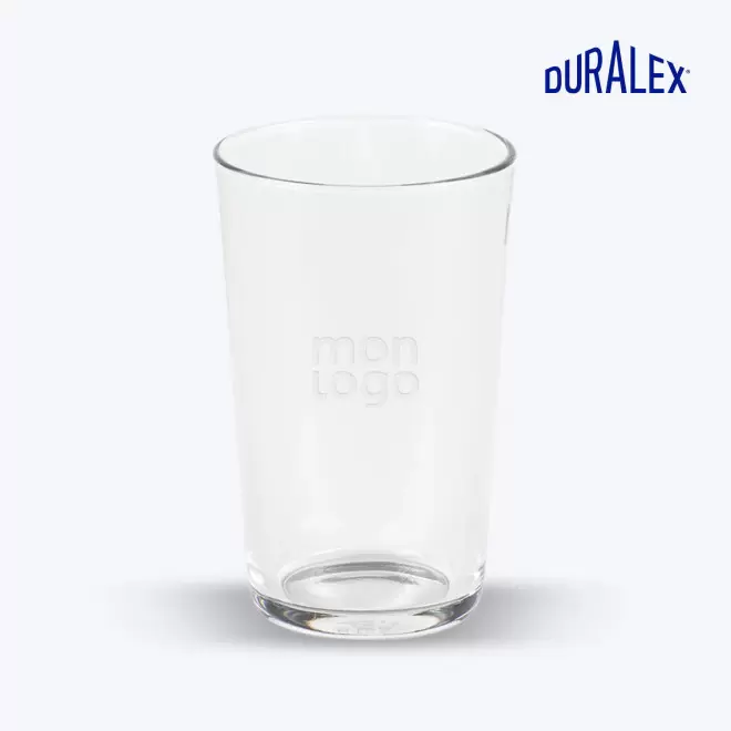VERRE EN VERRE DURALEX 33CL PERSONNALISABLE 'UNIE'