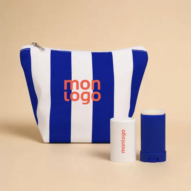 SET TROUSSE ET STICK SOLAIRE SPF30 PERSONNALISE 'SOLY'