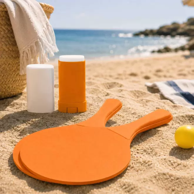 SET STICK SOLAIRE ET RAQUETTES PERSONNALISE 'SUMMY'