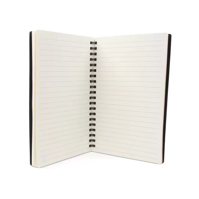 CARNET PERSONNALISABLE CUIR RECYCLE 'VIREO SPIRALE'