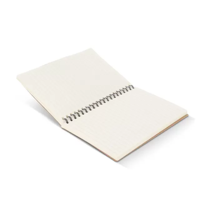 CARNET PERSONNALISABLE CUIR RECYCLE 'VIREO SPIRALE'
