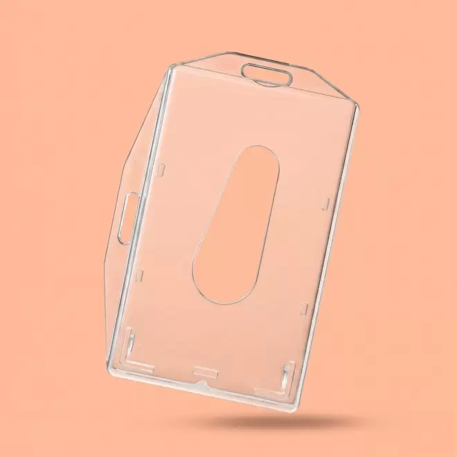 PORTE BADGE RIGIDE FORMAT CB PERSONNALISABLE 'KATYU'