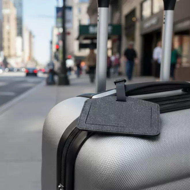 ETIQUETTE BAGAGE PERSONNALISABLE GEOLOCALISABLE 'BAGATRAC'