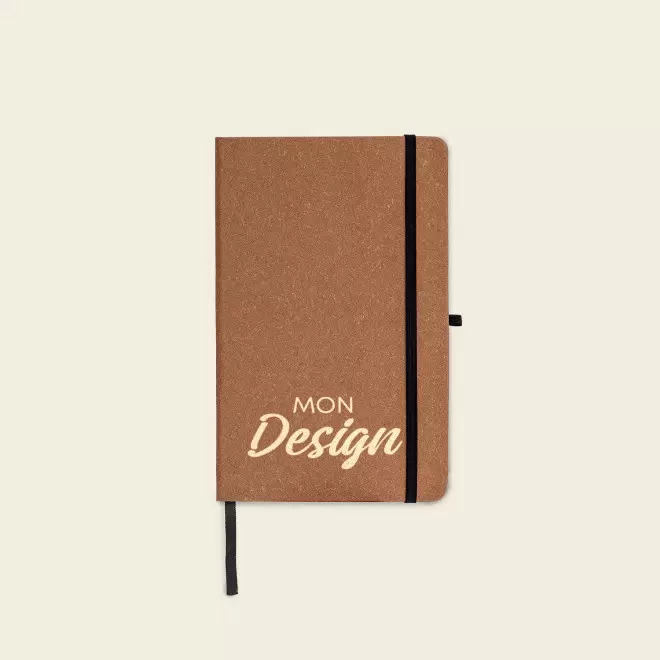 CARNET CUIR RECYCLE PERSONNALISABLE 'VIREO RIGIDE PLUS'