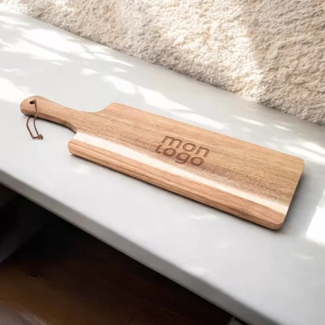 PLANCHE A DECOUPE EN ACACIA PERSONNALISABLE 'NACCIA' 