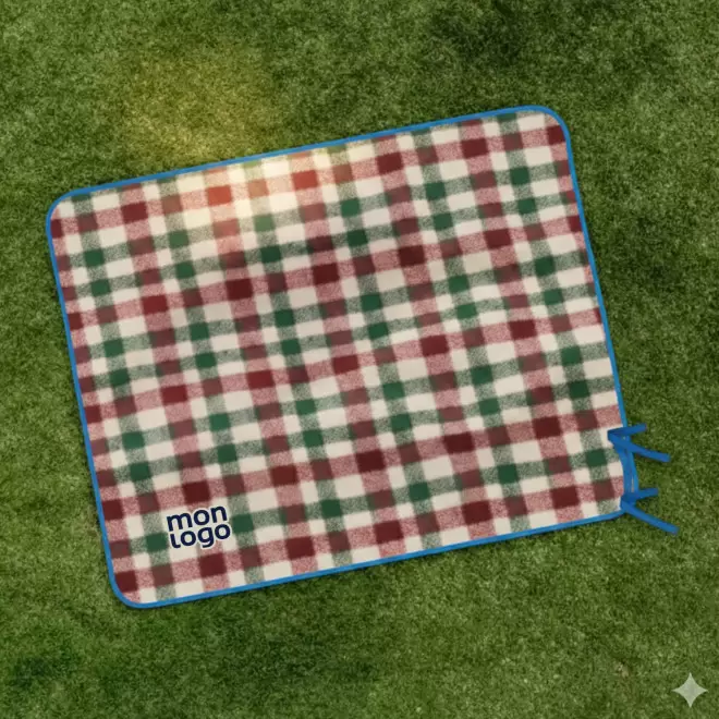 COUVERTURE PIQUE NIQUE BI MATIERE PERSONNALISABLE 'GERIE'