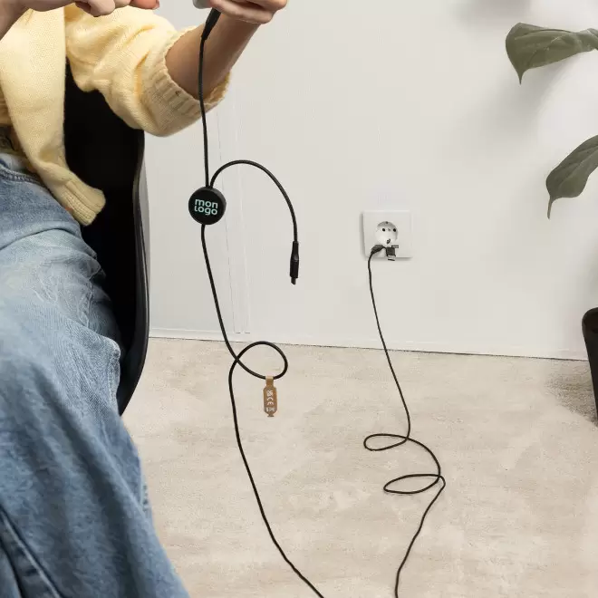 CABLE MAGNETIQUE 4 EN 1 PERSONNALISABLE 'ALUMINE'