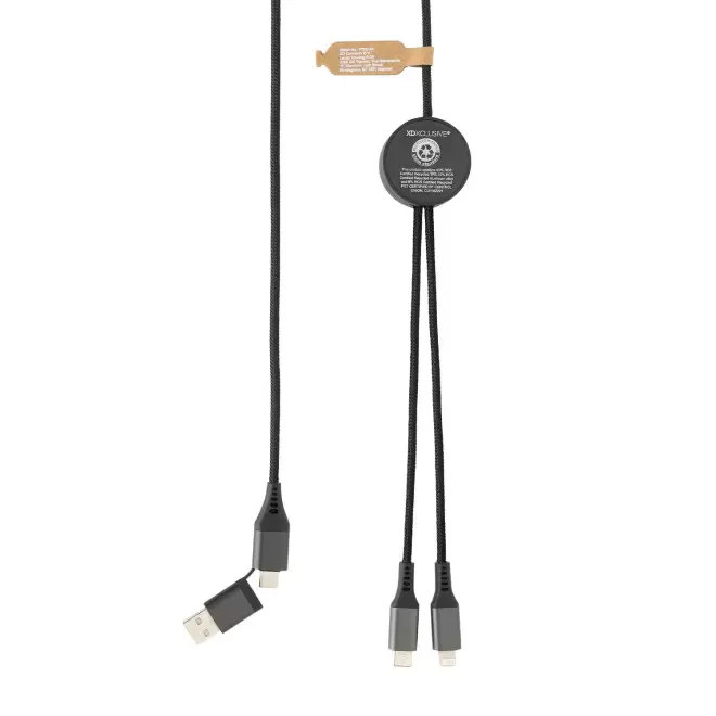 CABLE MAGNETIQUE 4 EN 1 PERSONNALISABLE 'ALUMINE'