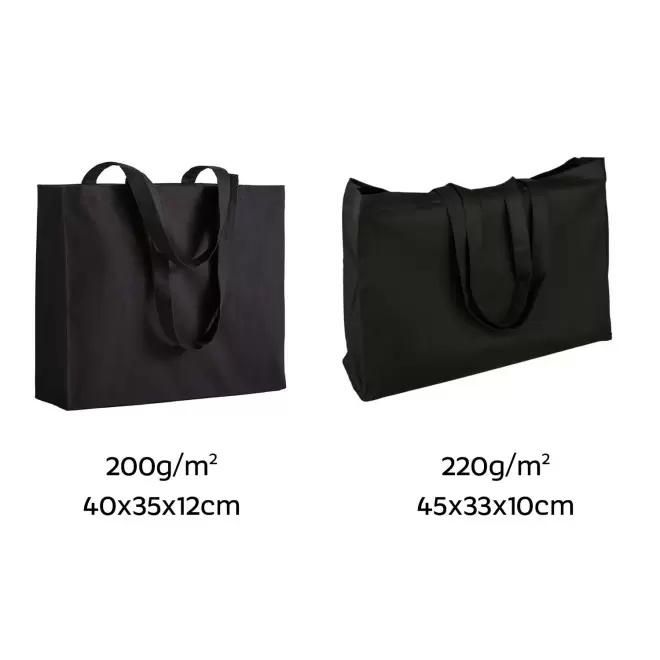 SAC COTON AVEC SOUFFLET PERSONNALISABLE 'MIRAMAR COULEUR'