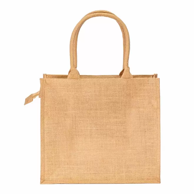 SAC EN JUTE PERSONNALISABLE AVEC FERMETURE 'KAS'