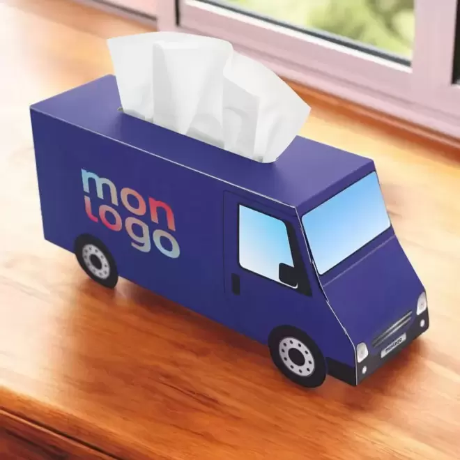 BOITE DE MOUCHOIRS PERSONNALISABLE 'TCHOUMA CAMION'