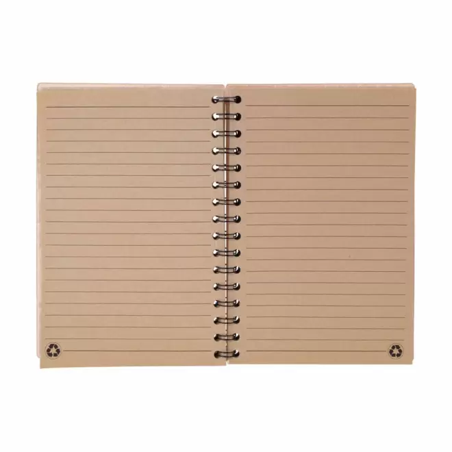 CARNET A5 PERSONNALISE EN CARTON RECYCLE 'PIQUE'