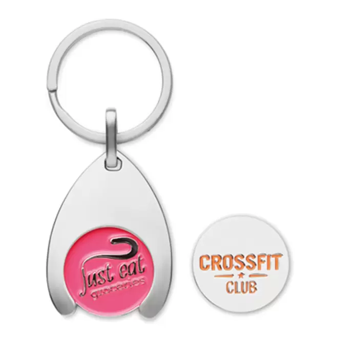 PORTE CLES JETON PERSONNALISE 'EUROMETAL PLUS SHAPE'