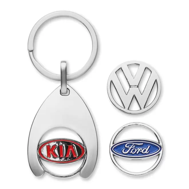 PORTE CLES JETON PERSONNALISE 'EUROMETAL PLUS SHAPE'