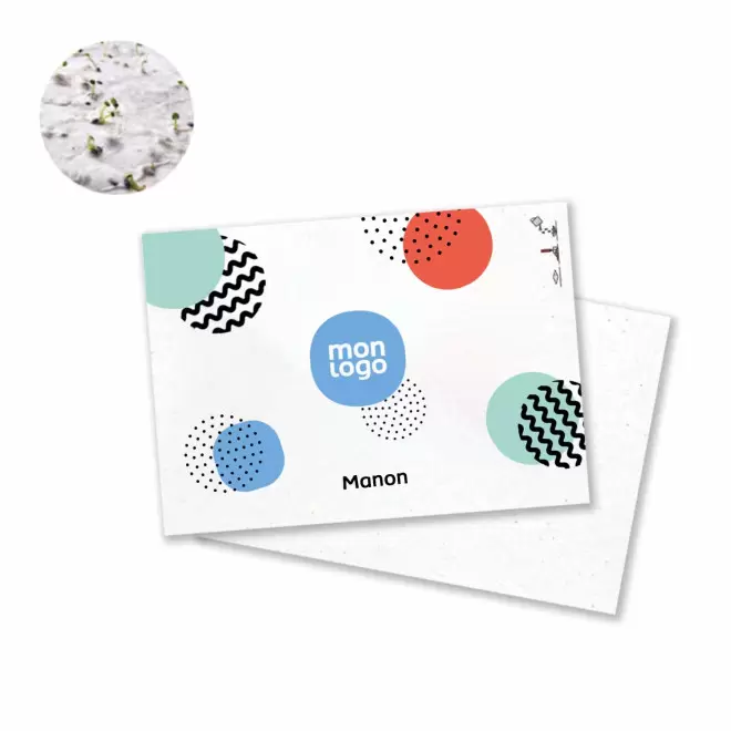 PAPIER ENSEMENCE MIE PERSONNALISE 'HORTUS' A6