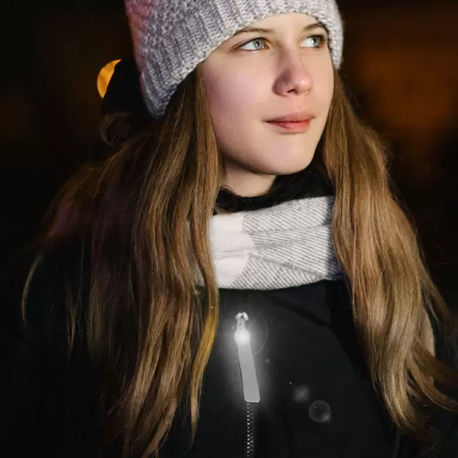 TIRE ZIP REFLECHISSANT PUBLICITAIRE 'TIRFLO'