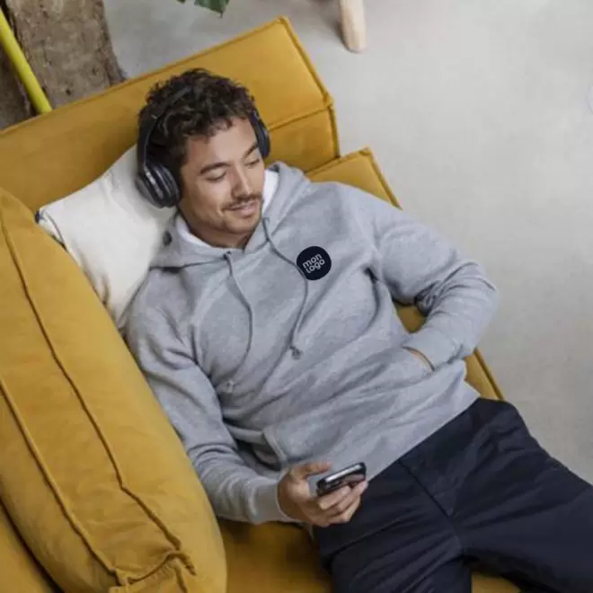 SWEAT SHIRT A CAPUCHE HOMME PUBLICITAIRE 'ZERIA'