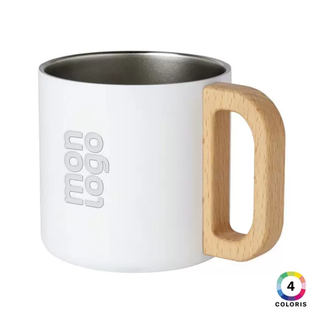 MUG ACIER RECYCLE RCS PUBLICITAIRE 'JORNA' 4 JOURS