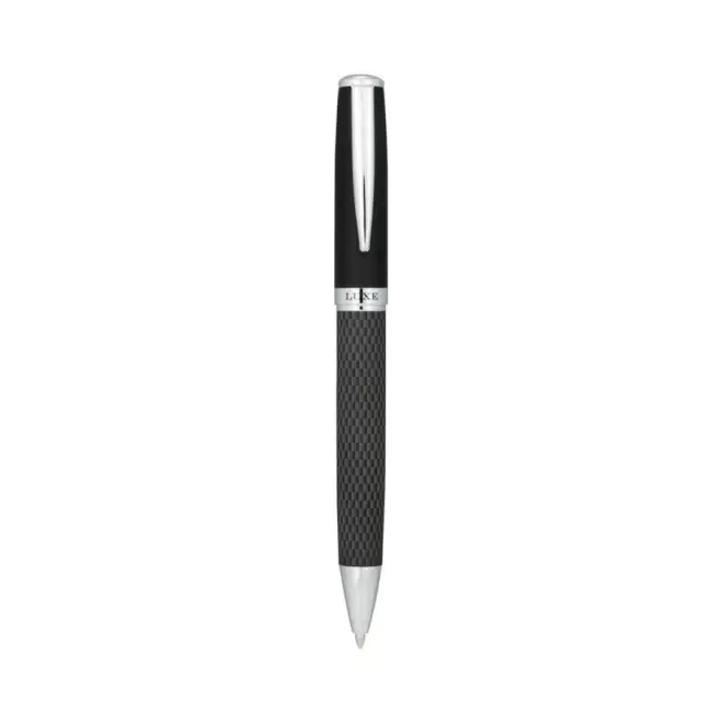 PARURE DE STYLO PERSONNALISABLE BILLE ET ROLLER 'CARBON' 