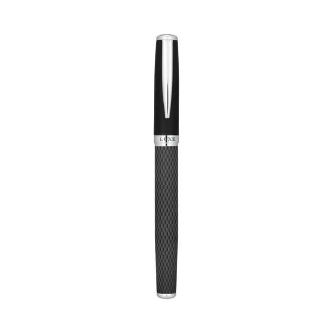 PARURE DE STYLO PERSONNALISABLE BILLE ET ROLLER 'CARBON' 