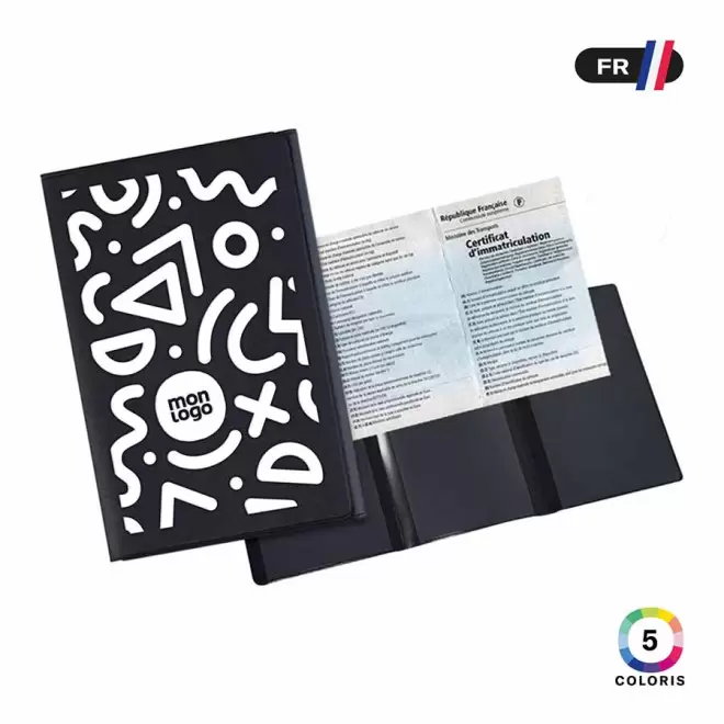 PORTE CARTE GRISE PERSONNALISABLE 'NAXO RECYCLE'