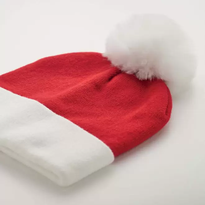 BONNET NOEL PERSONNALISABLE TRICOTE AVEC REVERS 'TRIKA'