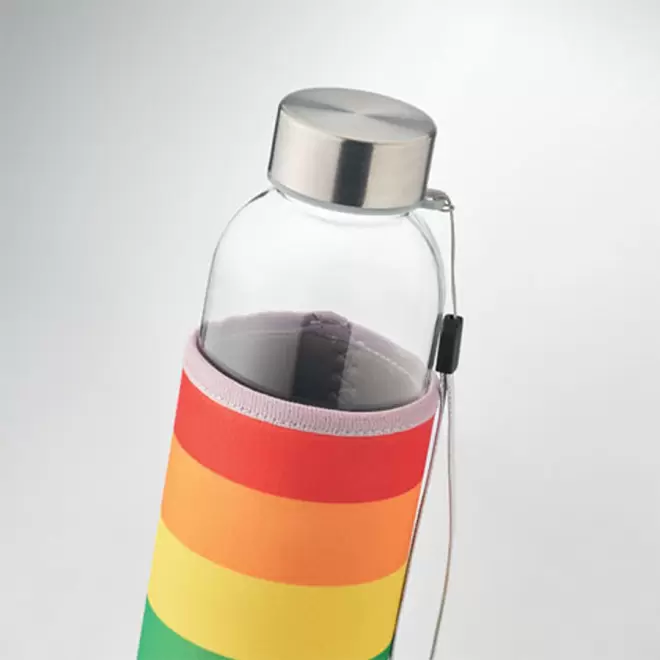 BOUTEILLE EN VERRE/NEOPRENE PERSONNALISABLE 'BOCA GLASS'