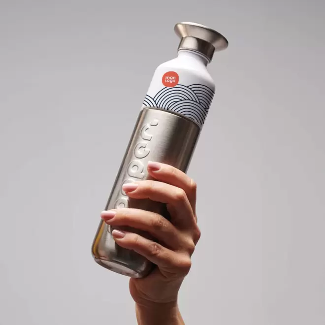 BOUTEILLE PERSONNALISÉE EN ACIER DOPPER® 490 ML 'LOSTRI'