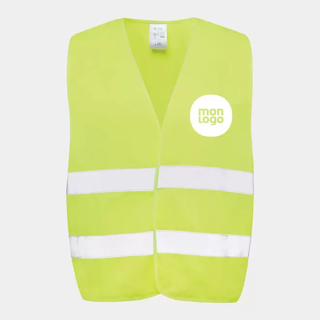 GILET DE SECURITE RPET PERSONNALISABLE 'FLUOSAFE RPET'