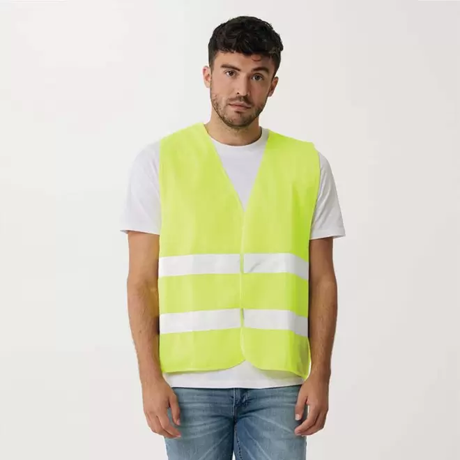 GILET DE SECURITE RPET PERSONNALISABLE 'FLUOSAFE RPET'