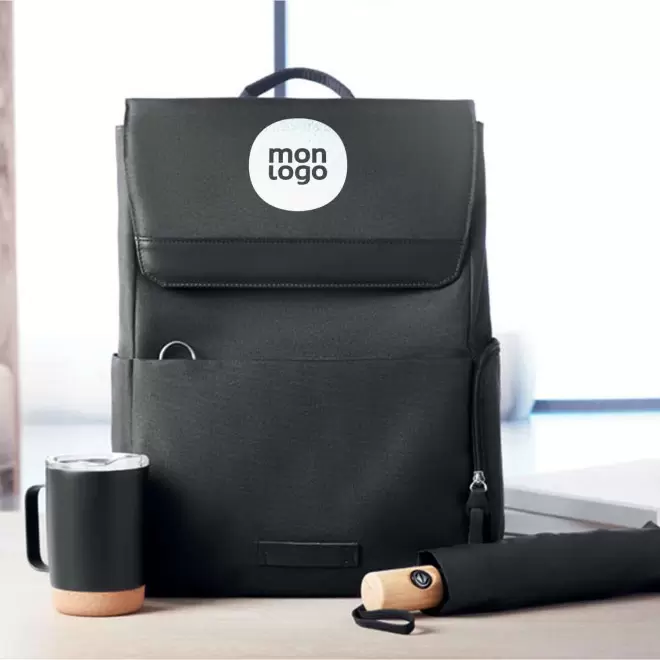 SAC A DOS PERSONNALISABLE RPET ORDI PORTABLE 'SERGE'