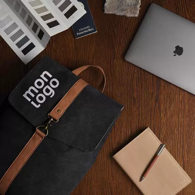 SAC A DOS PERSONNALISABLE EN TOILE RECYCLE 'YATA'